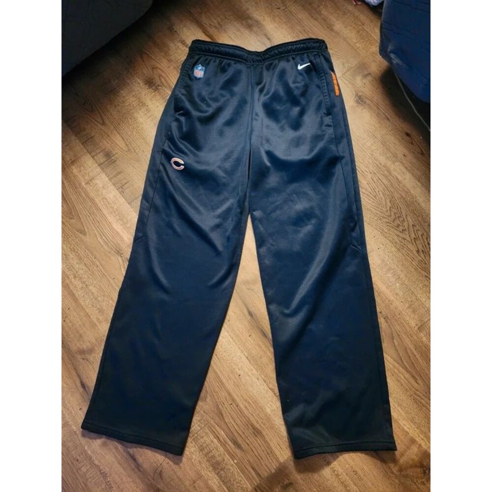 Nike NFL Chicago Bears Mens XL Navy Blue Therma Fit Sweatpants Training Pants